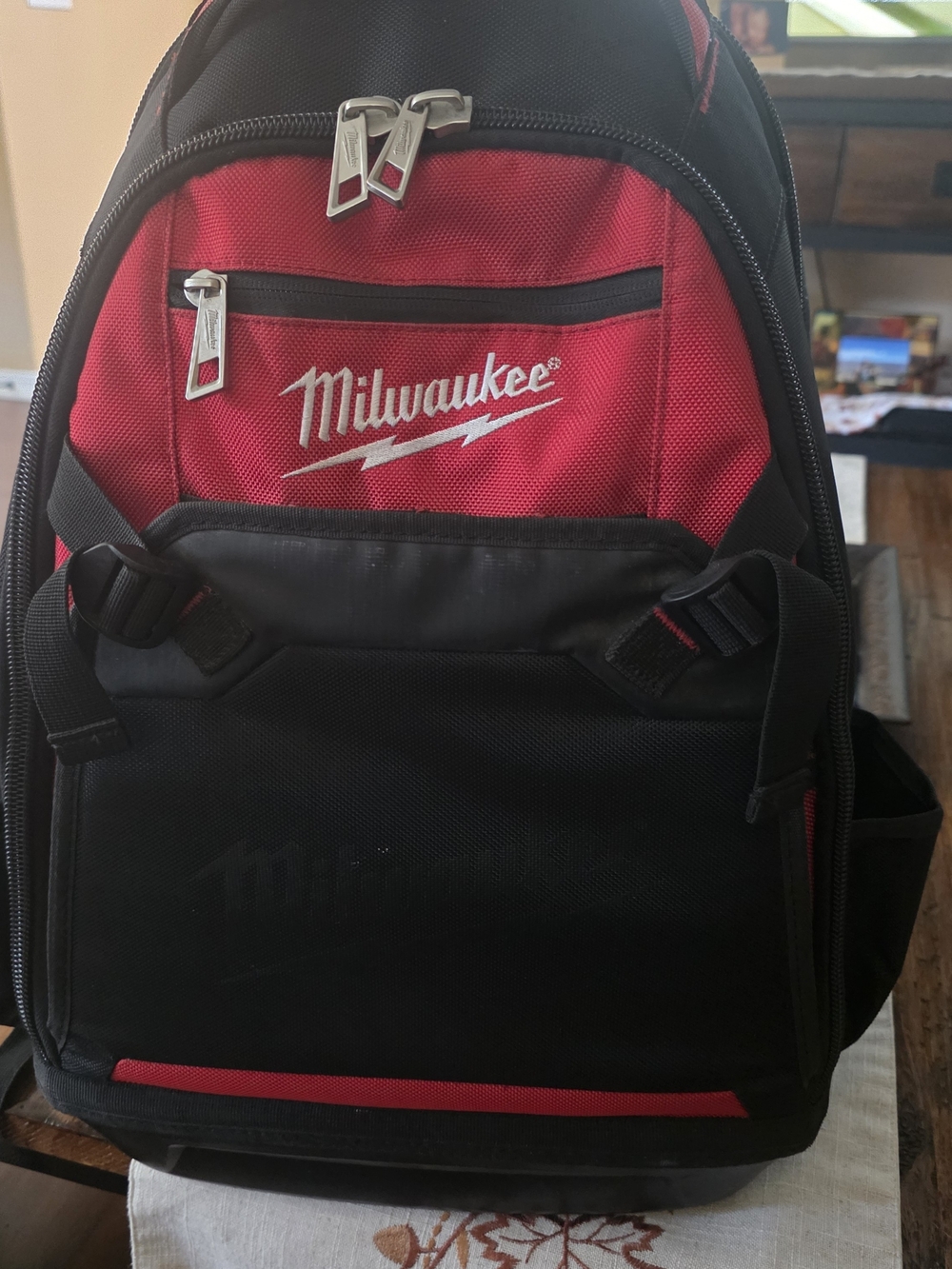 Red and Black Tool Backpack